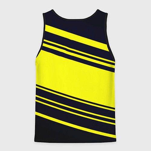 Мужская майка без рукавов Borussia sport geometry / 3D-Черный – фото 2