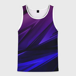 Мужская майка без рукавов Абстракция из градиента и линий