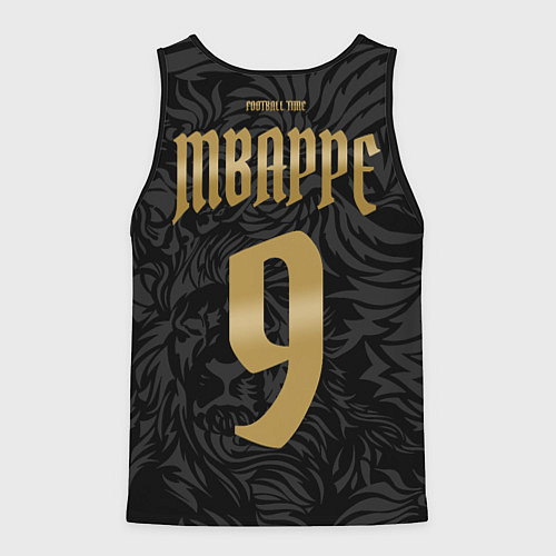 Мужская майка без рукавов Килиан Мбаппе номер 9 Реал Мадрид / 3D-Черный – фото 2