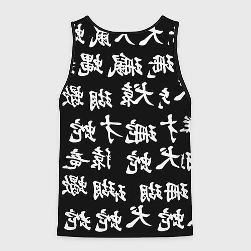 Мужская майка без рукавов Cyberpunk samurai japan steel / 3D-Черный – фото 2