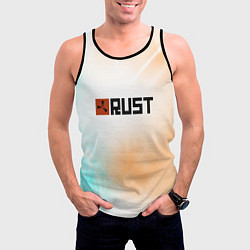 Майка-безрукавка мужская RUST gradient, цвет: 3D-черный — фото 2