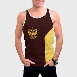 Майка-безрукавка мужская Россия ретро стиль, цвет: 3D-белый — фото 2