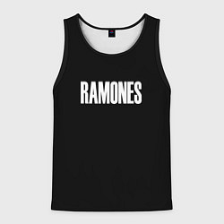 Мужская майка без рукавов Ramones white logo