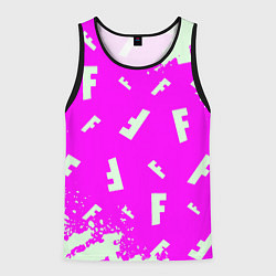 Мужская майка без рукавов Fortnite pattern pink