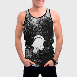 Майка-безрукавка мужская Death stranding серые краски, цвет: 3D-черный — фото 2