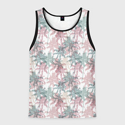 Мужская майка без рукавов Пальмы разноцветные