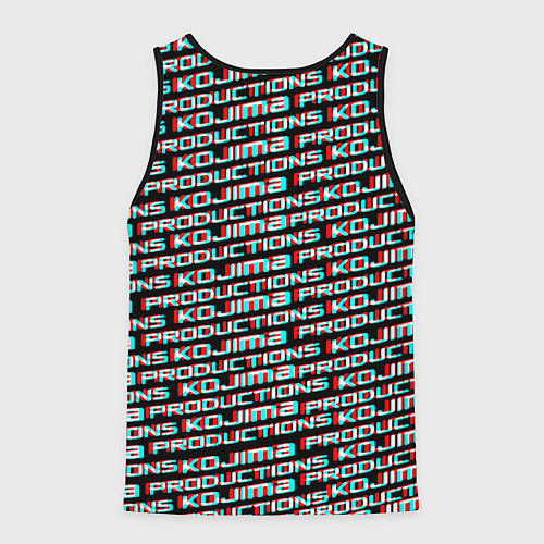 Мужская майка без рукавов Kojima game / 3D-Черный – фото 2
