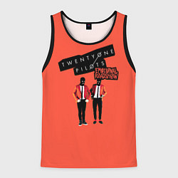 Майка-безрукавка мужская Twenty one pilots emotional roadshow, цвет: 3D-черный