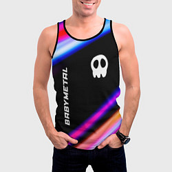 Майка-безрукавка мужская Babymetal neon rock lights, цвет: 3D-черный — фото 2