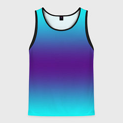 Майка-безрукавка мужская Градиент из неона, цвет: 3D-черный