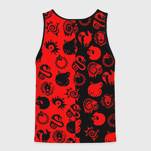Мужская майка без рукавов 7 смертных грехов патттерн / 3D-Черный – фото 2