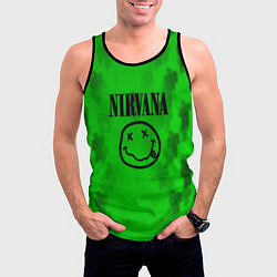 Майка-безрукавка мужская Nirvana x Billie, цвет: 3D-черный — фото 2