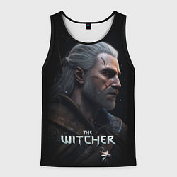 Майка-безрукавка мужская The Witcher poster, цвет: 3D-черный