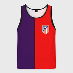 Майка-безрукавка мужская Атлетико полосы, цвет: 3D-черный