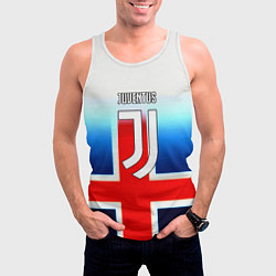 Майка-безрукавка мужская Ювентус анг, цвет: 3D-белый — фото 2