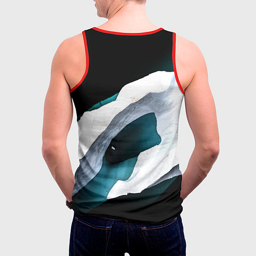 Мужская майка без рукавов The Elder Scrolls краски текстура / 3D-Красный – фото 4