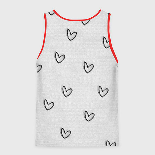 Мужская майка без рукавов Надпись будущий учитель / 3D-Красный – фото 2