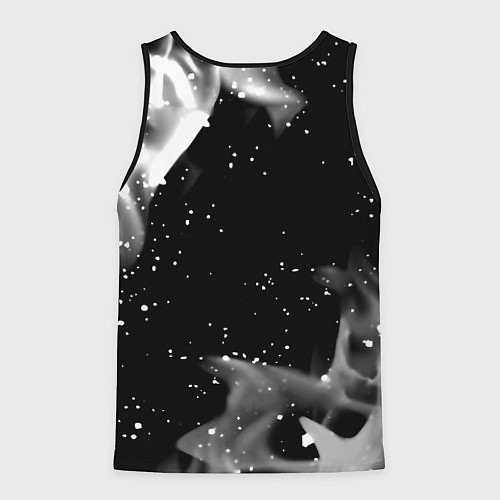 Мужская майка без рукавов Cyberpunk 2077 smoke / 3D-Черный – фото 2
