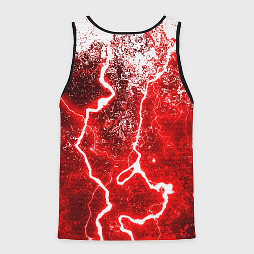 Мужская майка без рукавов Dead by daylight молнии в красках / 3D-Черный – фото 2