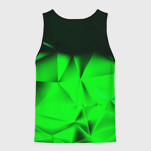 Мужская майка без рукавов Кислотная абстракция кубы / 3D-Черный – фото 2