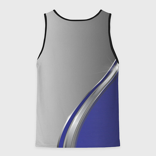 Мужская майка без рукавов Tesla abstraction auto / 3D-Черный – фото 2