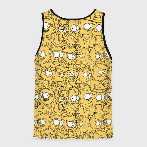 Мужская майка без рукавов Красный человечек / 3D-Черный – фото 2