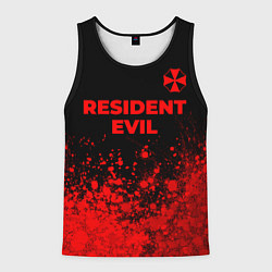 Майка-безрукавка мужская Resident Evil - red gradient посередине, цвет: 3D-черный