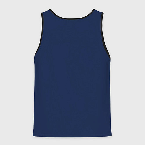 Мужская майка без рукавов Sporty lifestyle синий фон для тенниса / 3D-Черный – фото 2