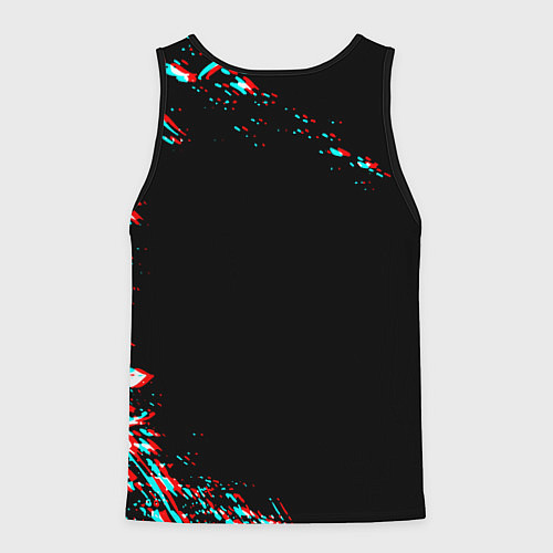 Мужская майка без рукавов Dead by daylight глитч / 3D-Черный – фото 2