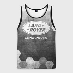 Майка-безрукавка мужская Land Rover - grey gradient, цвет: 3D-черный