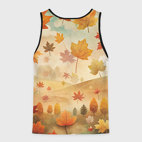 Мужская майка без рукавов Кошечка школьница / 3D-Черный – фото 2