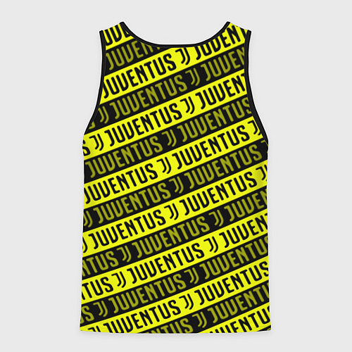 Мужская майка без рукавов Juventus pattern fc / 3D-Черный – фото 2