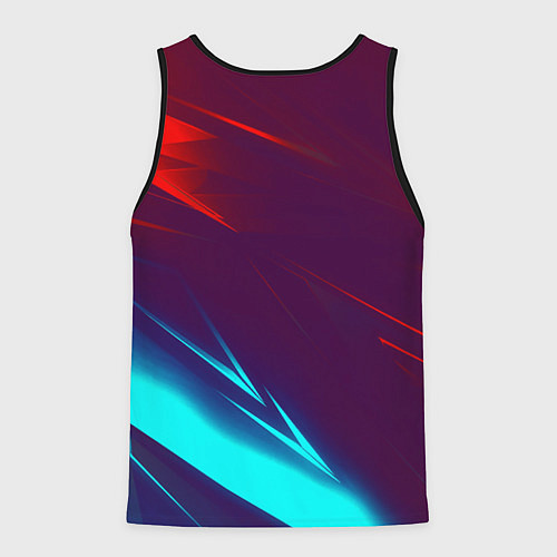 Мужская майка без рукавов Half life stripes neon / 3D-Черный – фото 2