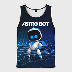 Майка-безрукавка мужская Астро бот, цвет: 3D-черный