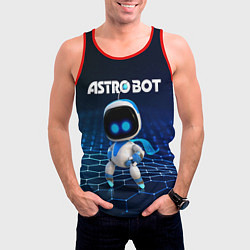 Майка-безрукавка мужская Астро бот, цвет: 3D-красный — фото 2