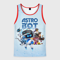 Майка-безрукавка мужская Astro Bot - Game, цвет: 3D-красный