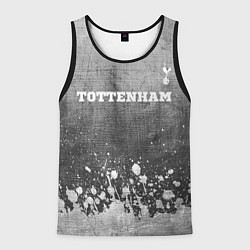 Мужская майка без рукавов Tottenham - grey gradient посередине