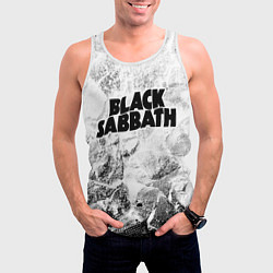 Майка-безрукавка мужская Black Sabbath white graphite, цвет: 3D-белый — фото 2