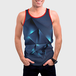 Майка-безрукавка мужская Геометрия с подсветкой, цвет: 3D-красный — фото 2