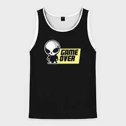 Мужская майка без рукавов Game over alien