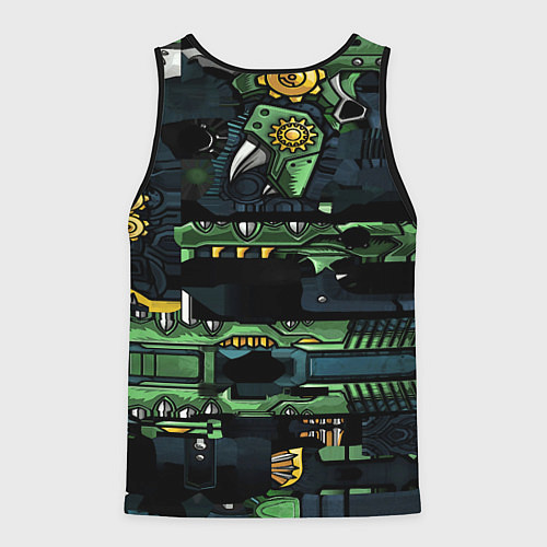 Мужская майка без рукавов Counter strike gamer / 3D-Черный – фото 2