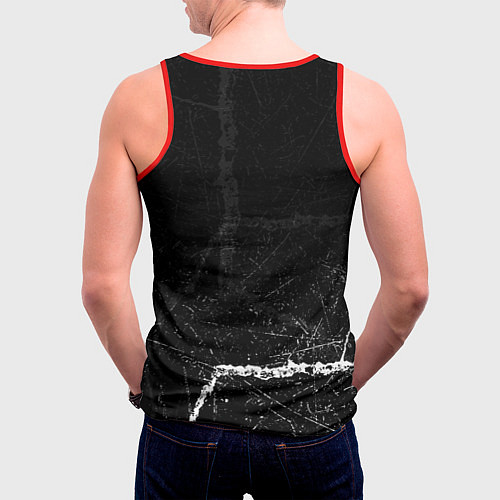 Мужская майка без рукавов The prodigy - паук / 3D-Красный – фото 4