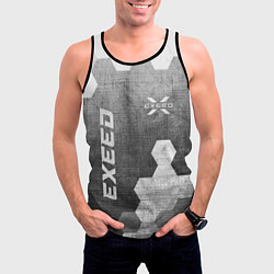 Майка-безрукавка мужская Exeed - grey gradient вертикально, цвет: 3D-черный — фото 2