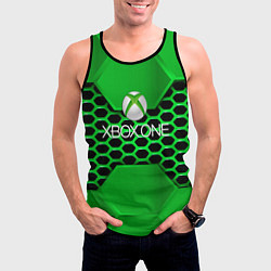 Майка-безрукавка мужская Xbox metal game, цвет: 3D-черный — фото 2