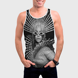 Майка-безрукавка мужская Beyonce R&B, цвет: 3D-белый — фото 2