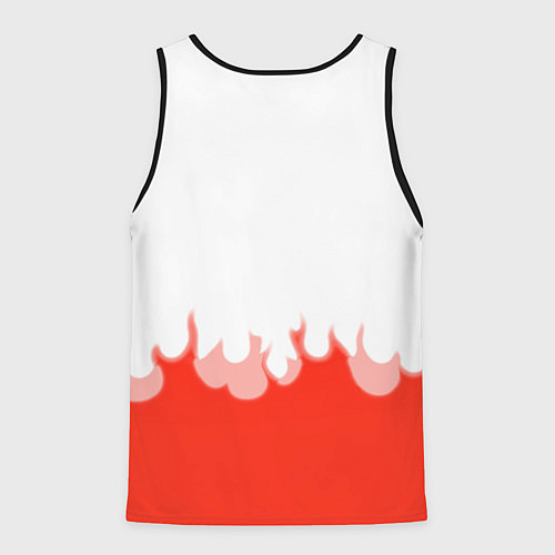 Мужская майка без рукавов Lexus fire / 3D-Черный – фото 2