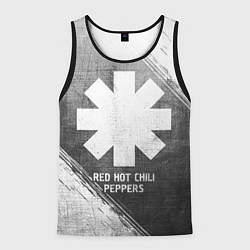 Майка-безрукавка мужская Red Hot Chili Peppers - grey gradient, цвет: 3D-черный