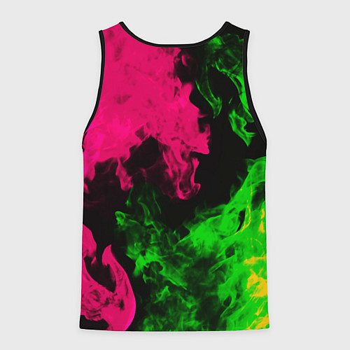 Мужская майка без рукавов Warthunder flame fight / 3D-Черный – фото 2