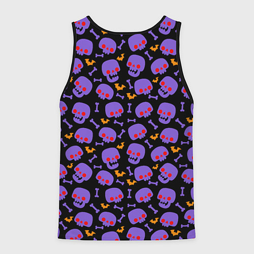 Мужская майка без рукавов Красный взгляд / 3D-Черный – фото 2