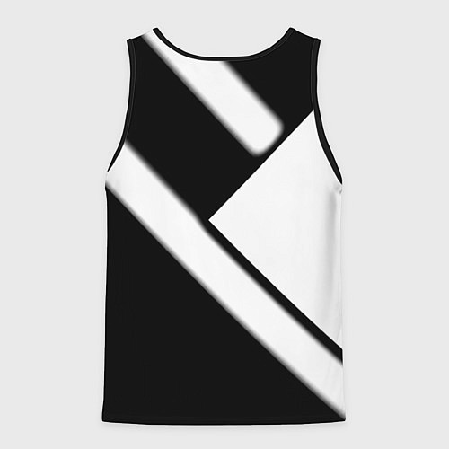 Мужская майка без рукавов Juventus geometry steel / 3D-Черный – фото 2